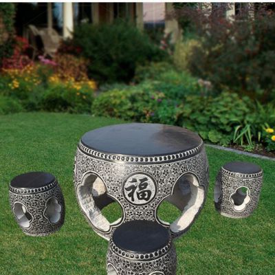 影響青石福字浮雕圓形石桌凳報價的因素有哪些？