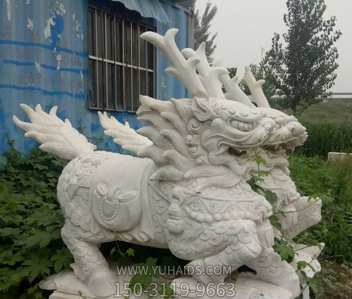 庭院大理石石雕鎮(zhèn)宅神獸貔貅雕塑 庭院大理石石雕鎮(zhèn)宅神獸貔貅雕塑