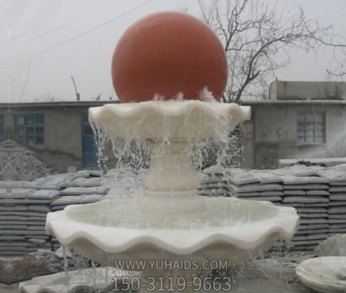 公園景觀漢白玉風(fēng)水球噴泉石雕 公園景觀漢白玉風(fēng)水球噴泉石雕