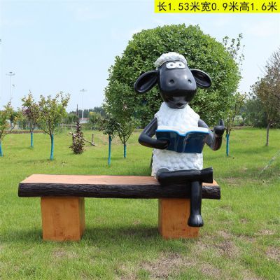 定制玻璃鋼瘋狂肖恩羊需要多少錢？