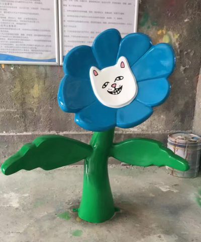 不銹鋼裝飾太陽(yáng)花景觀雕塑