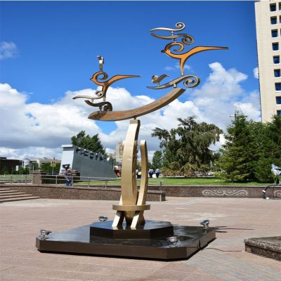 戶外園林景觀不銹鋼景觀雕塑擺件