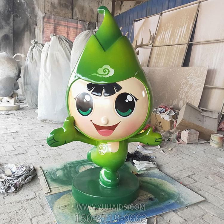 商場(chǎng)玻璃鋼卡通戶外美陳擺件卡通人物景觀雕塑