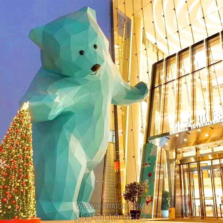 商業(yè)廣場(chǎng)大型不銹鋼抽象動(dòng)物雕塑