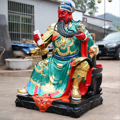 玻璃鋼彩繪寺廟宗教神佛關(guān)公、關(guān)羽