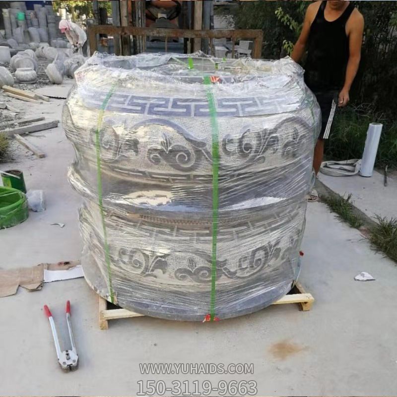 景區(qū)園林擺放柱頂石老石墩柱基石柱礎石鼓石門墩裝飾擺件雕塑