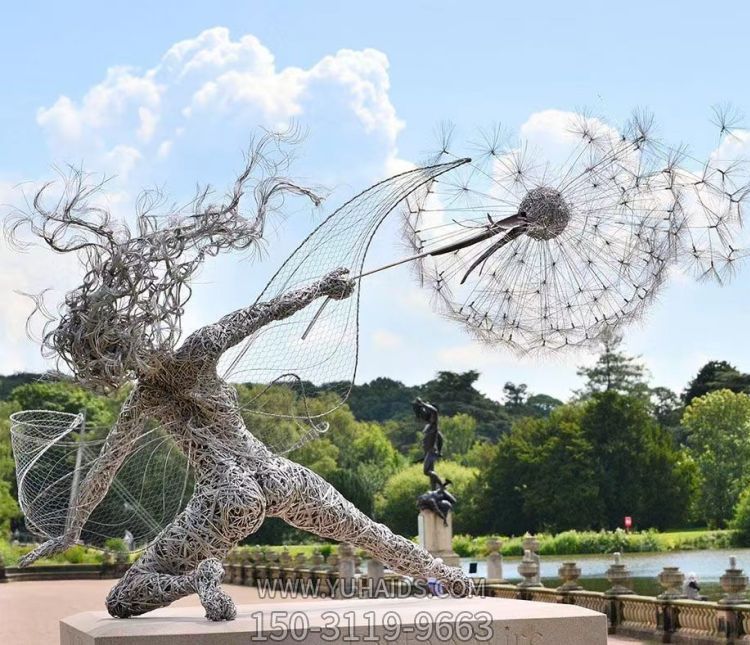 不銹鋼鏡面抽象動(dòng)物雕塑 戶外廣場(chǎng)大型圓環(huán)擺件