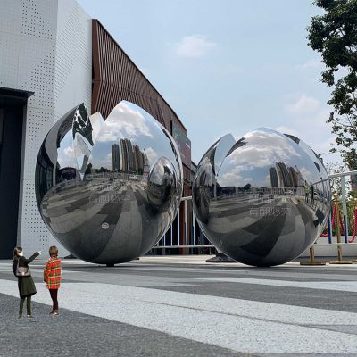 戶外不銹鋼、鏡面球體雕塑