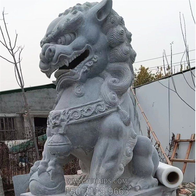庭院別墅大型門口鎮(zhèn)宅招財(cái)獅子雕塑