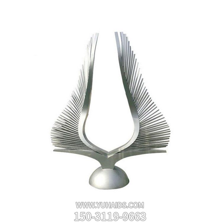 酒店廣場(chǎng)不銹鋼創(chuàng)意抽象翅膀戶(hù)外園林景觀雕塑