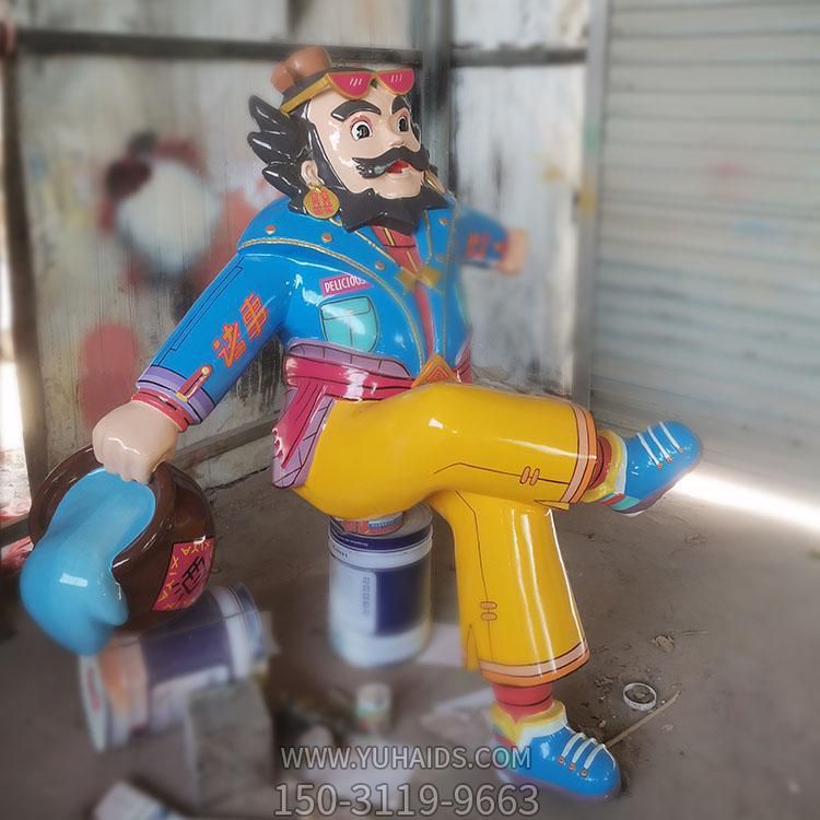 動(dòng)畫片人物景觀玻璃鋼彩繪卡通人物擺件雕塑