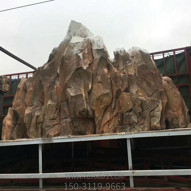 舞臺(tái)大型泡沫假山仿真石頭擺件游樂場(chǎng)造景雕塑