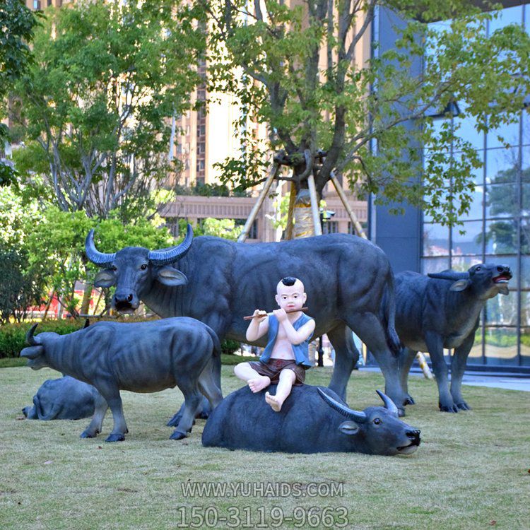 玻璃鋼仿真水牛，樣式多尺寸全，可定制雕塑