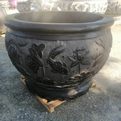 養(yǎng)魚種花仿古石雕庭院擺件魚缸