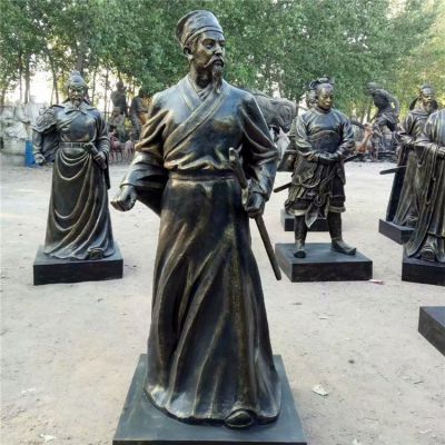 玻璃鋼人物雕塑，古時(shí)候的將軍塑像