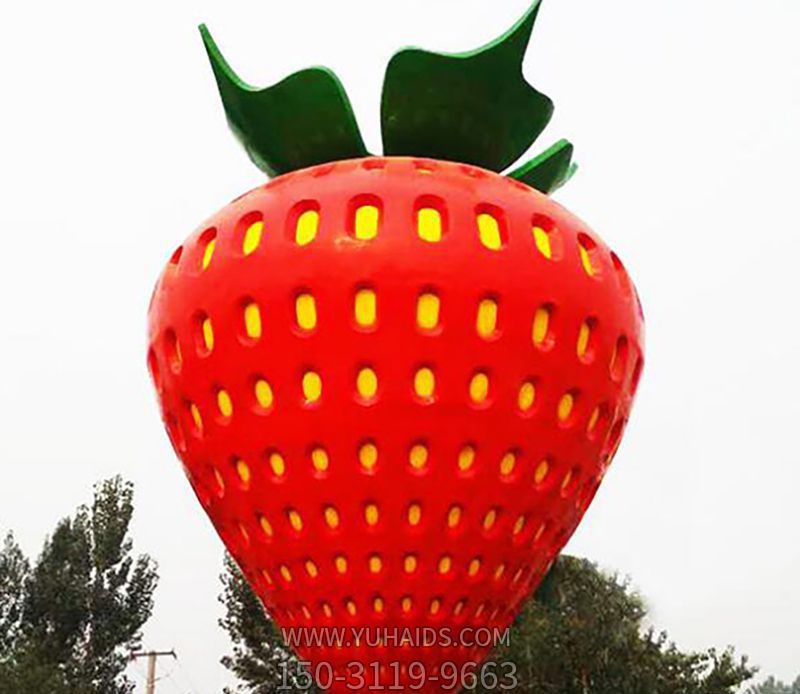 不銹鋼景觀(guān)草莓銅雕
