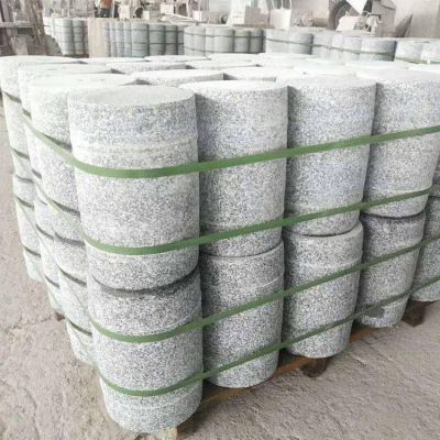 天然花崗巖雕刻擋車(chē)石柱城市街道基建阻車(chē)石柱