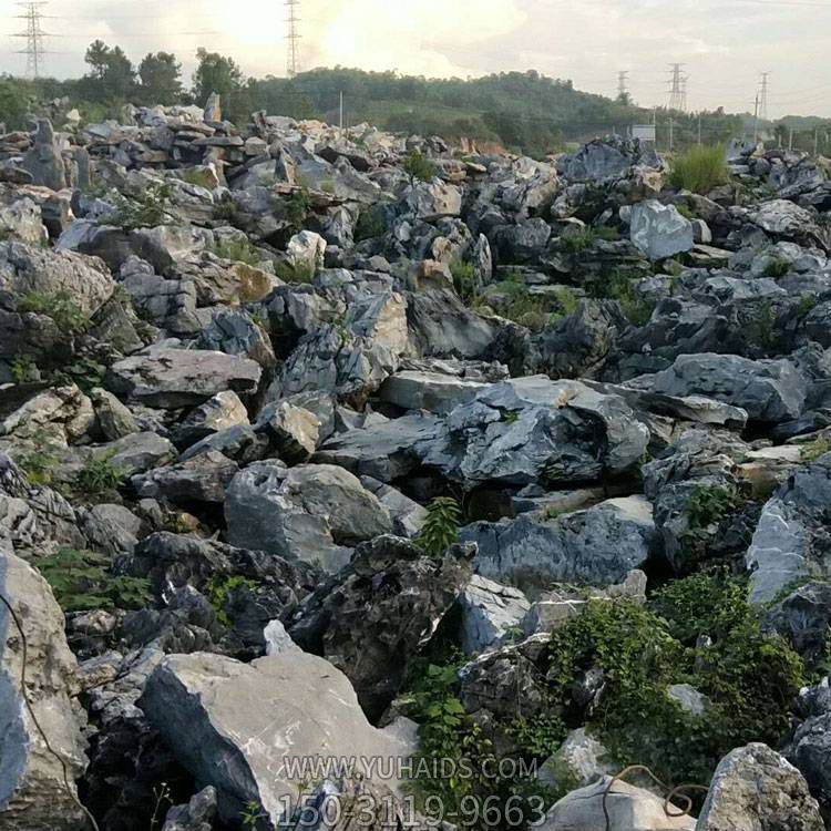園林假山制作千層石 自然英石假山雕塑