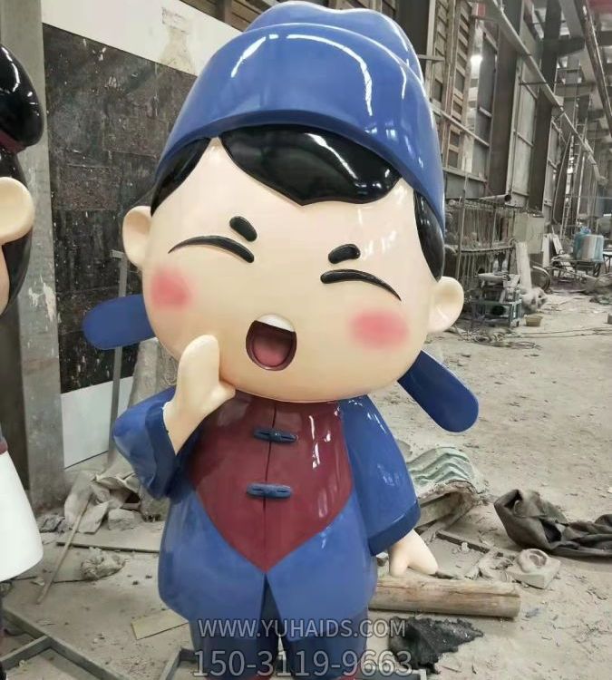 兒童培訓(xùn)機構(gòu)擺放玻璃鋼 卡通人物小品雕塑