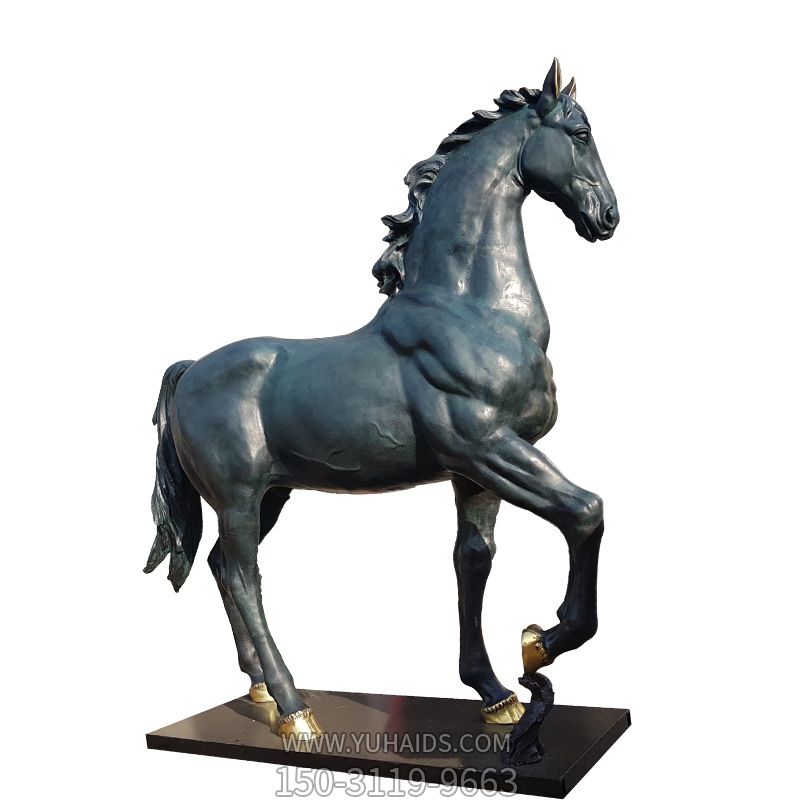 景區(qū)廣場大型玻璃鋼仿真動(dòng)物馬雕塑
