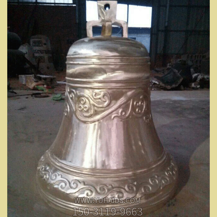 純銅鐘，鑄銅銅鐘雕塑