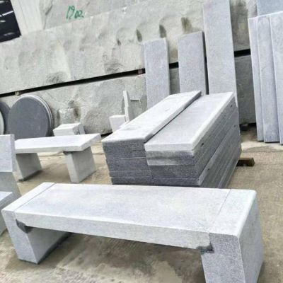 小區(qū)公園戶(hù)外擺放花崗巖雕刻休閑長(zhǎng)形石凳