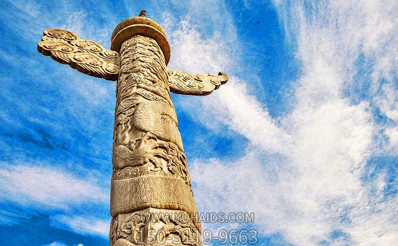 旅游景點(diǎn)廣場擺放大理石華表雕刻雕塑