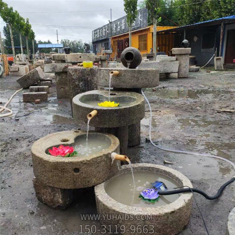 農(nóng)村仿古做舊石槽 花崗巖長形石槽 庭院裝飾流水擺件雕塑