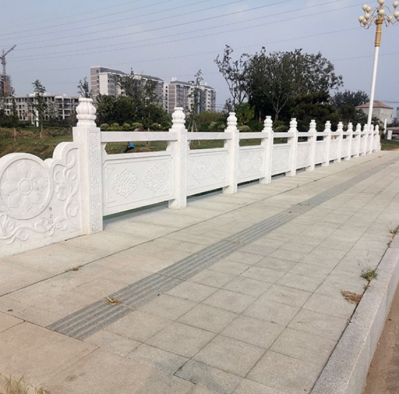 園林河道護(hù)欄板，漢白玉石欄桿