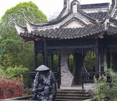 定制玻璃鋼仿銅姜太公釣魚雕塑需要多少錢？