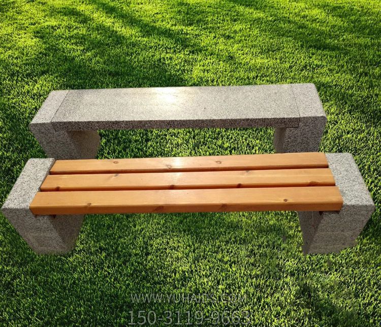 園林景觀戶(hù)外草坪擺放石凳雕塑