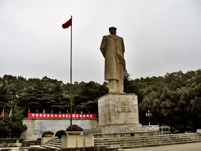 廣場(chǎng)戶(hù)外大理石石雕偉人毛澤雕塑