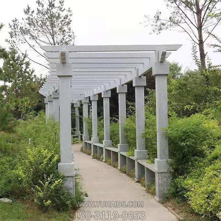 大理石石雕架子，長廊雕塑