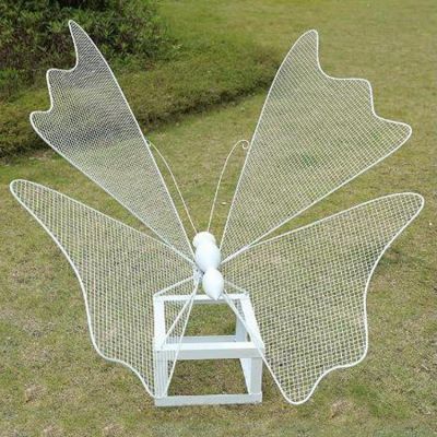 戶外庭院草坪花園林鐵藝?yán)ハx(chóng)景觀裝飾蝴蝶