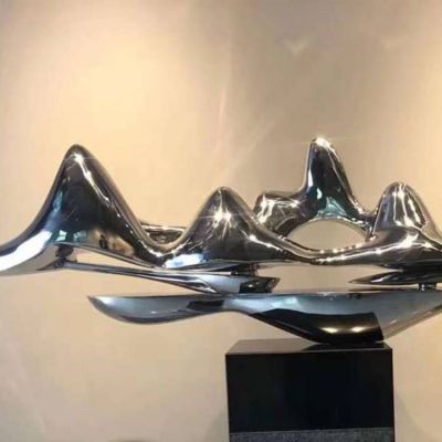 鏡面不銹鋼戶(hù)外園林創(chuàng)意假山雕塑