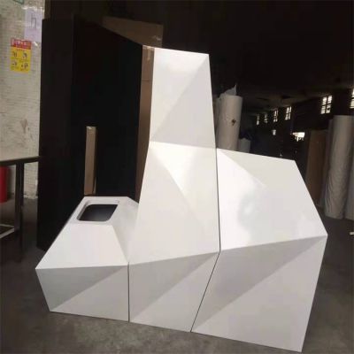 不銹鋼幾何戶外園林景觀抽象景觀雕塑