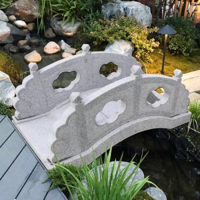 花崗巖石雕小橋，園林造景流水橋