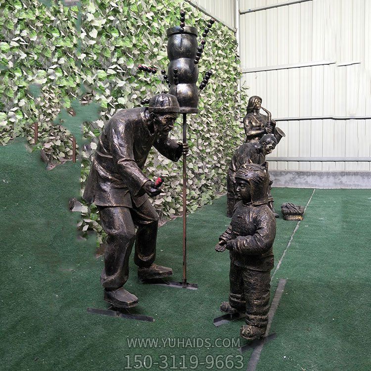 糖葫蘆，民俗生活情景雕塑