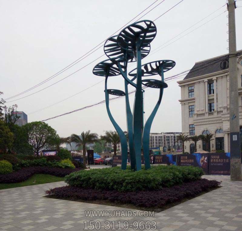 旅游景區(qū)創(chuàng)意不銹鋼抽象樹(shù)雕塑