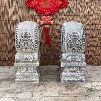 青石仿古抱鼓石，大理石古建大門(mén)門(mén)墩