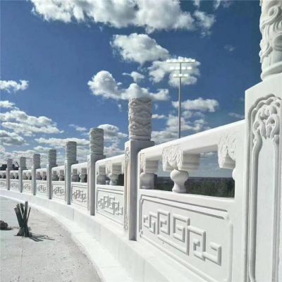 大理石石雕戶(hù)外街道護(hù)欄雕塑