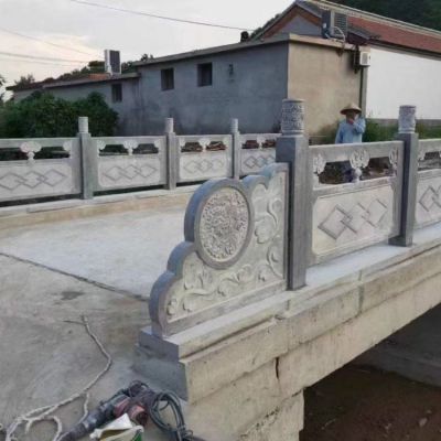 戶外河道農(nóng)場景觀大理石石雕護欄雕塑