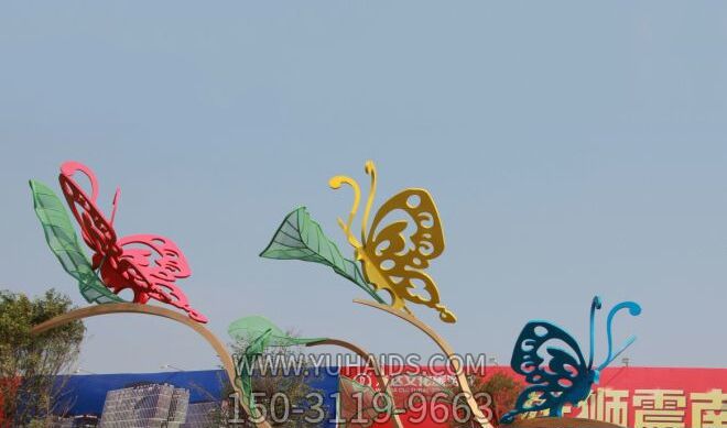 不銹鋼戶(hù)外創(chuàng)意蝴蝶雕塑