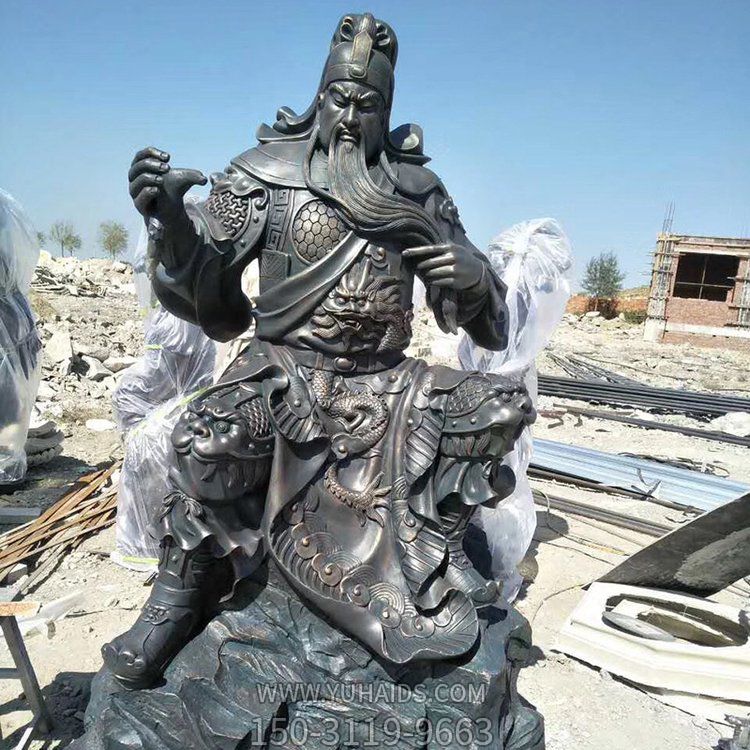 大型銅關(guān)公像銅雕古代人物關(guān)羽雕塑