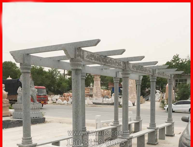 大理石公園露天簡(jiǎn)約石雕長(zhǎng)廊雕塑