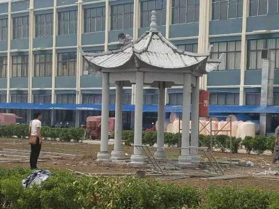 酒店戶(hù)外景觀擺放休閑六角涼亭