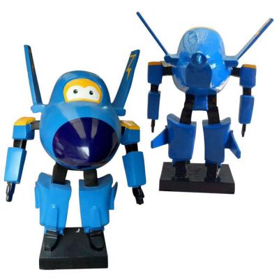 商場(chǎng)游樂(lè)園玻璃鋼彩繪動(dòng)畫片人物超級(jí)飛俠