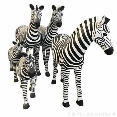 玻璃鋼仿真動(dòng)物斑馬雕塑