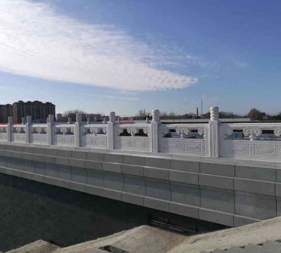 橋欄桿，漢白玉石雕欄板