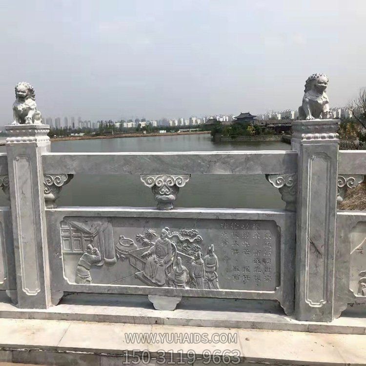 戶(hù)外河道大理石石雕欄桿欄板擺件雕塑
